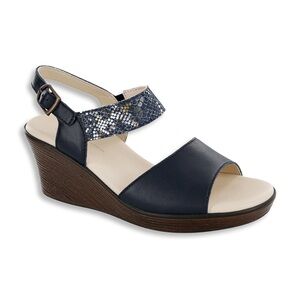 NEW SAS heather wedge Sandal Size 10M B13